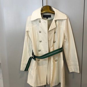 White Steve Madden rain jacket